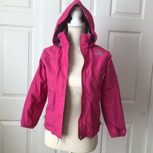 EUC Pink Girls North Face Rain Jacket